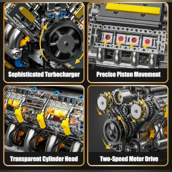 V8 Engine Model Building Kit - Picture 3 of 5